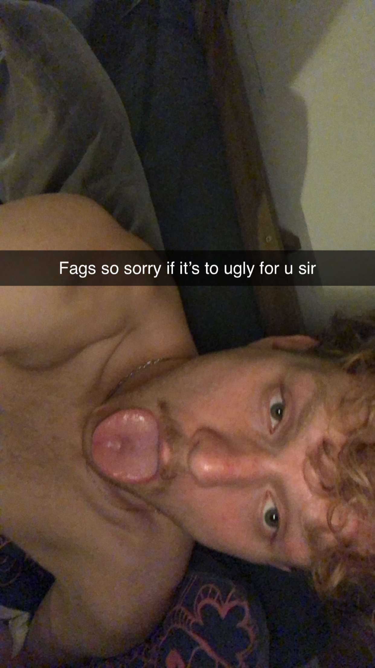 Faggot craving to be exposed
