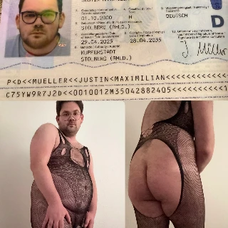 Caged Faggot in Fishnets ID